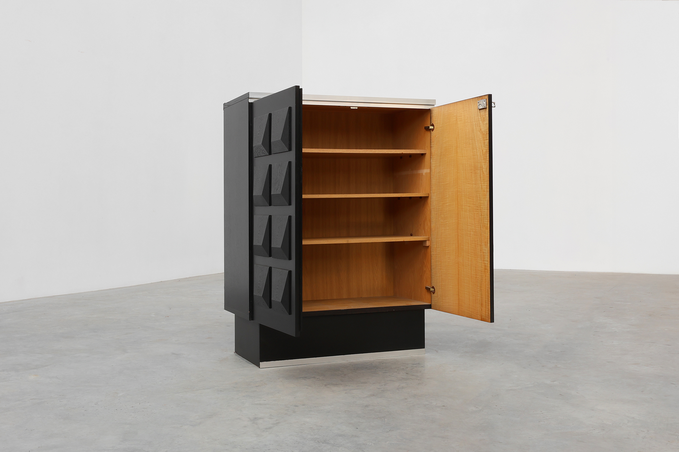 Mid-Century Brutalist Cabinet or Highboard, Belgium ca. 1970thumbnail